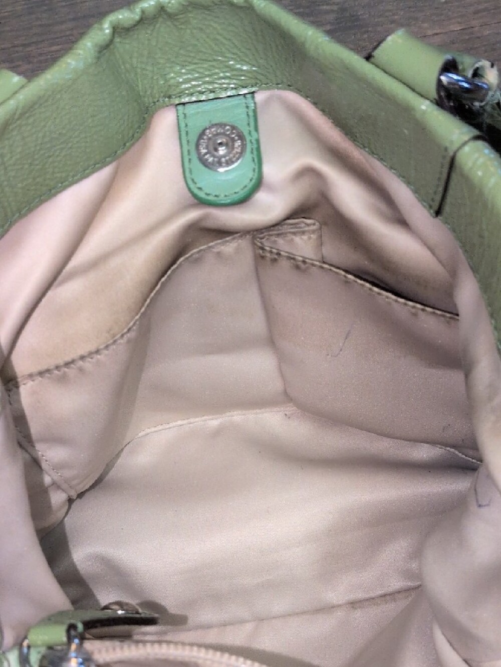 Coach Light Green Leather Shoulder Bag - Picture 10 of 12